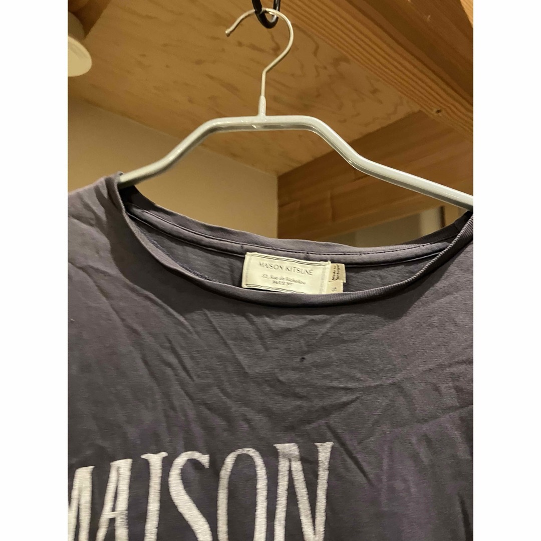 MAISON KITSUNE'(メゾンキツネ)のメゾンキツネ　Tシャツ　ネイビー　S レディースのトップス(Tシャツ(半袖/袖なし))の商品写真