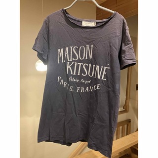 メゾンキツネ(MAISON KITSUNE')のメゾンキツネ　Tシャツ　ネイビー　S(Tシャツ(半袖/袖なし))
