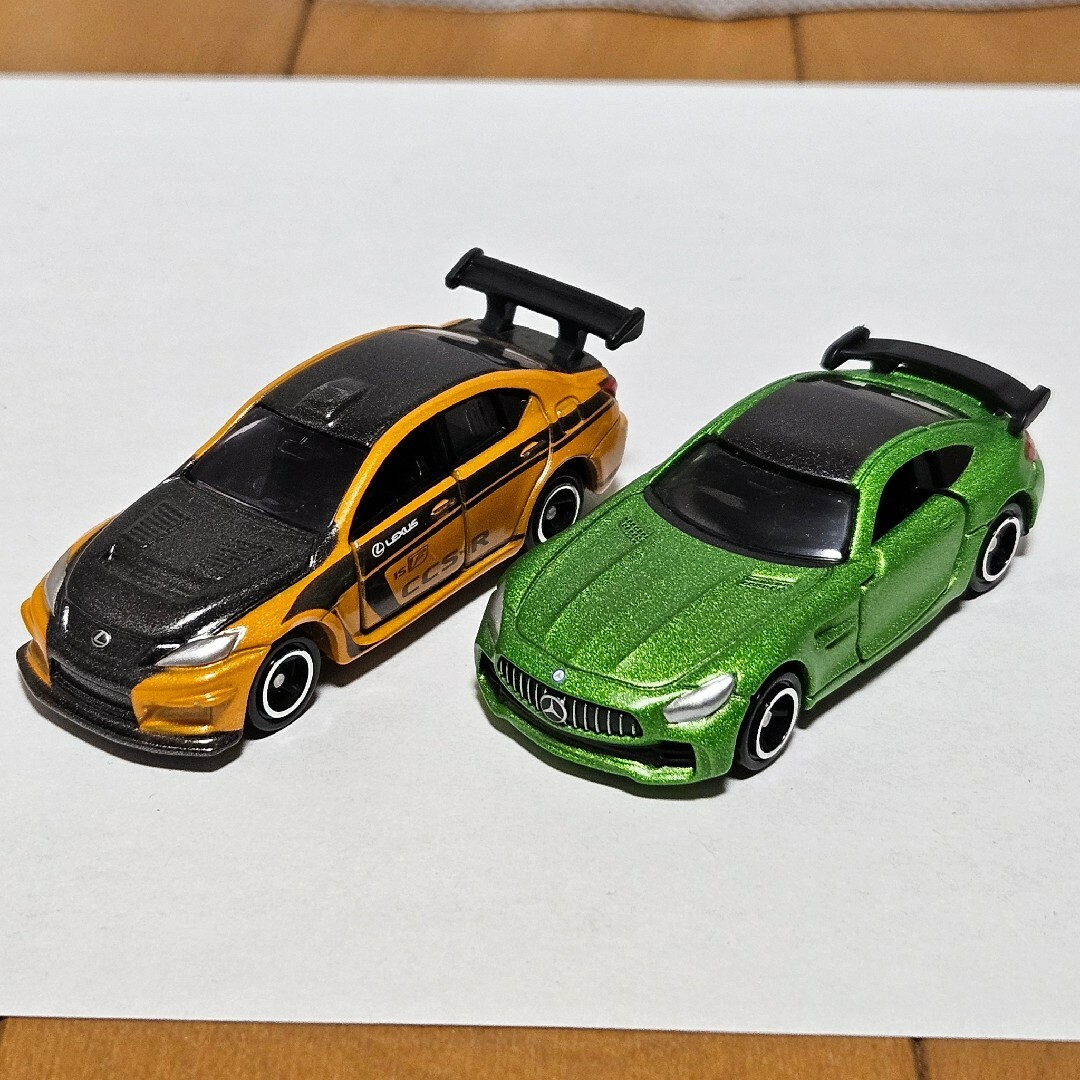 トミカシリーズ(トミカシリーズ)のトミカ レクサス IS-F メルセデスAMG GT R エンタメ/ホビーのおもちゃ/ぬいぐるみ(ミニカー)の商品写真