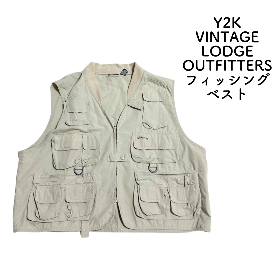 VINTAGE(ヴィンテージ)のY2K ビンテージ LODGE OUTFITTERS フィッシングベスト XXL メンズのトップス(ベスト)の商品写真