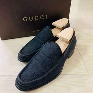 Gucci - 【美品】GUCCI グッチ GG柄 総柄 モカシン スリッポン