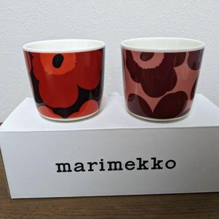 マリメッコ(marimekko)のマリメッコ　marimekko　ラテマグ　ウニッコ　2個　新品(グラス/カップ)