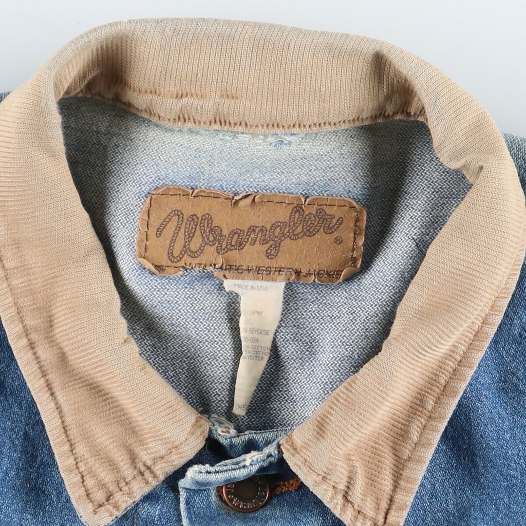 Wrangler(ラングラー)の古着 90年代 ラングラー Wrangler デニムジャケット Gジャン USA製 メンズXXL ヴィンテージ /eaa424658 メンズのジャケット/アウター(Gジャン/デニムジャケット)の商品写真