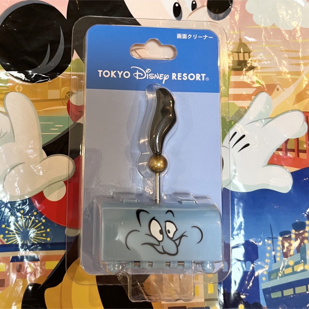 Disney(ディズニー)のジーニー　携帯クリーナー スマホ/家電/カメラのスマホアクセサリー(ストラップ/イヤホンジャック)の商品写真