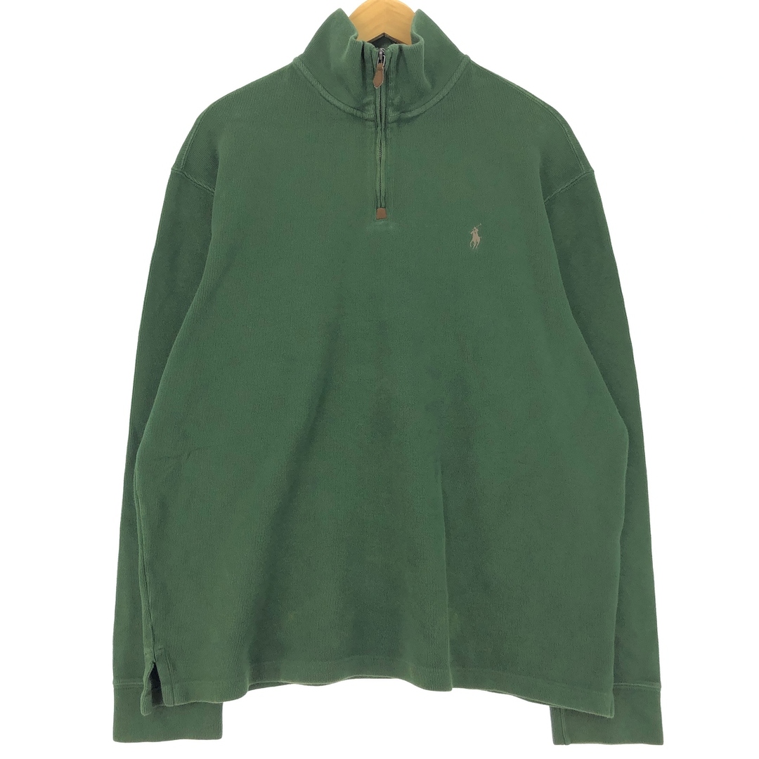 Ralph Lauren(ラルフローレン)の古着 ラルフローレン Ralph Lauren POLO by Ralph Lauren ハーフジップスウェットシャツ トレーナー メンズXL /eaa426453 メンズのトップス(スウェット)の商品写真