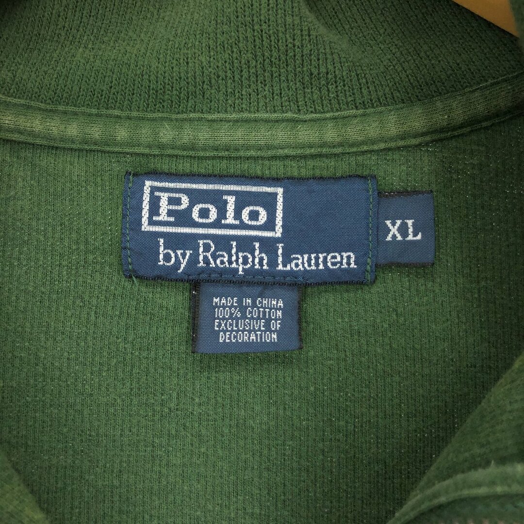 Ralph Lauren(ラルフローレン)の古着 ラルフローレン Ralph Lauren POLO by Ralph Lauren ハーフジップスウェットシャツ トレーナー メンズXL /eaa426453 メンズのトップス(スウェット)の商品写真