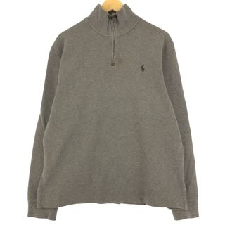 ラルフローレン(Ralph Lauren)の古着 ラルフローレン Ralph Lauren POLO RALPH LAUREN ハーフジップスウェットシャツ トレーナー メンズL /eaa426457(スウェット)