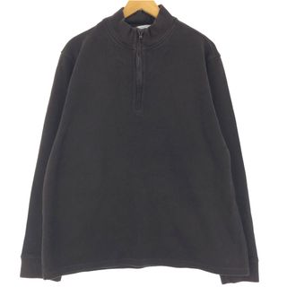 カルバンクライン(Calvin Klein)の古着 00年代 カルバンクライン Calvin klein ハーフジップスウェットシャツ トレーナー メンズXL /eaa426460(スウェット)