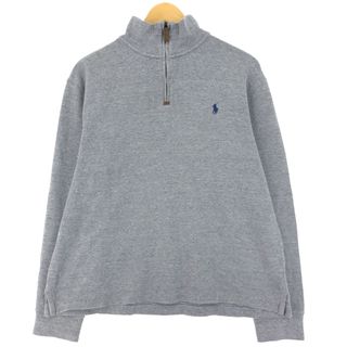 ラルフローレン(Ralph Lauren)の古着 ラルフローレン Ralph Lauren POLO RALPH LAUREN ハーフジップスウェットシャツ トレーナー メンズM /eaa426462(スウェット)