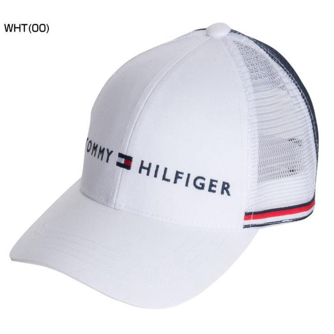 TOMMY HILFIGER(トミーヒルフィガー)のトミー ヒルフィガー ゴルフ メッシュキャップ ホワイトTHMB805F スポーツ/アウトドアのゴルフ(その他)の商品写真