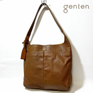 ゲンテン(genten)の【美品】genten ゲンテン レザー ショルダーバッグ トートバッグ(ショルダーバッグ)