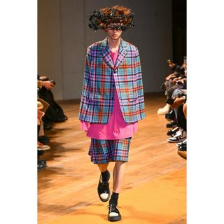 COMME des GARCONS HOMME PLUS - 23AW コムデギャルソンオムプリュス　タータンチェックジャケット　ギャルソン