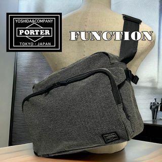 ポーター(PORTER)の【美品】PORTER FUNCTION SHOULDER BAG(L）(ショルダーバッグ)