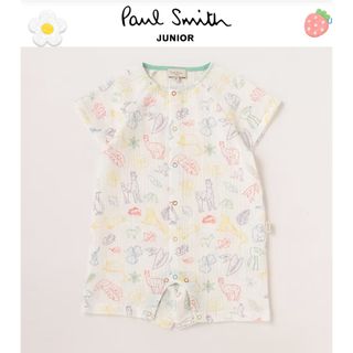 Paul Smith - Paul Smith JUNIOR アニマルプリント半袖カバーオール