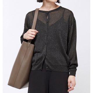 AP STUDIO Black Glitter Cardigan