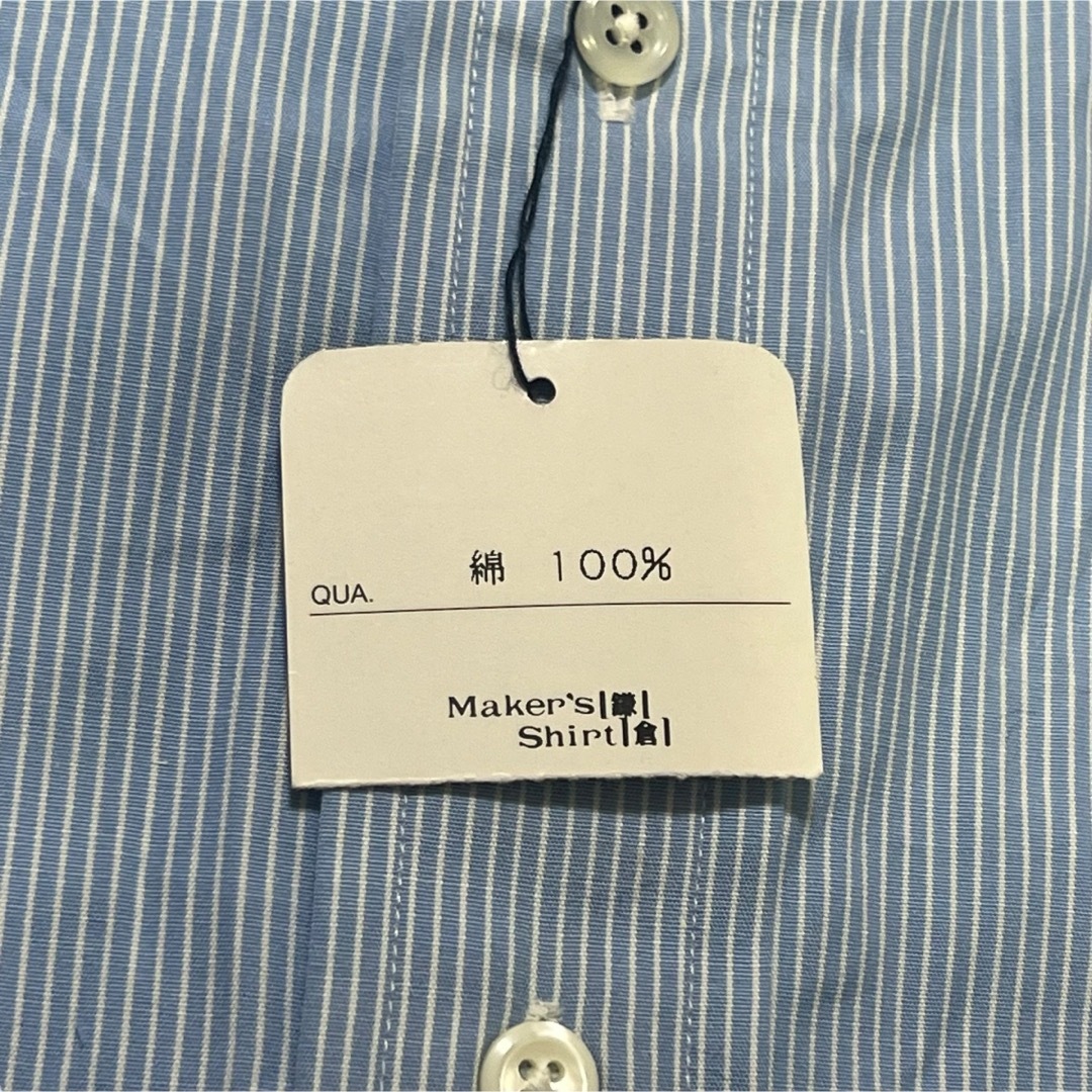 鎌倉シャツ　ストライプ　半袖　L 新品 メンズのトップス(シャツ)の商品写真