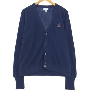 古着 IZOD アクリルニットカーディガン メンズL /eaa423176(カーディガン)