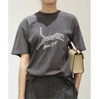 ANINE BING WALKER TEE SPOTTED LEOPARD T