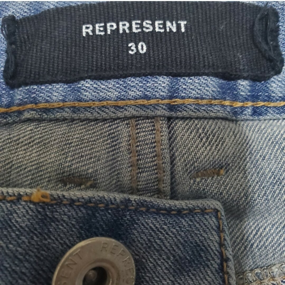 FEAR OF GOD(フィアオブゴッド)の【在庫1点のみ】Represent バイカーデニム ダメージ ビンテージ加工 メンズのパンツ(デニム/ジーンズ)の商品写真