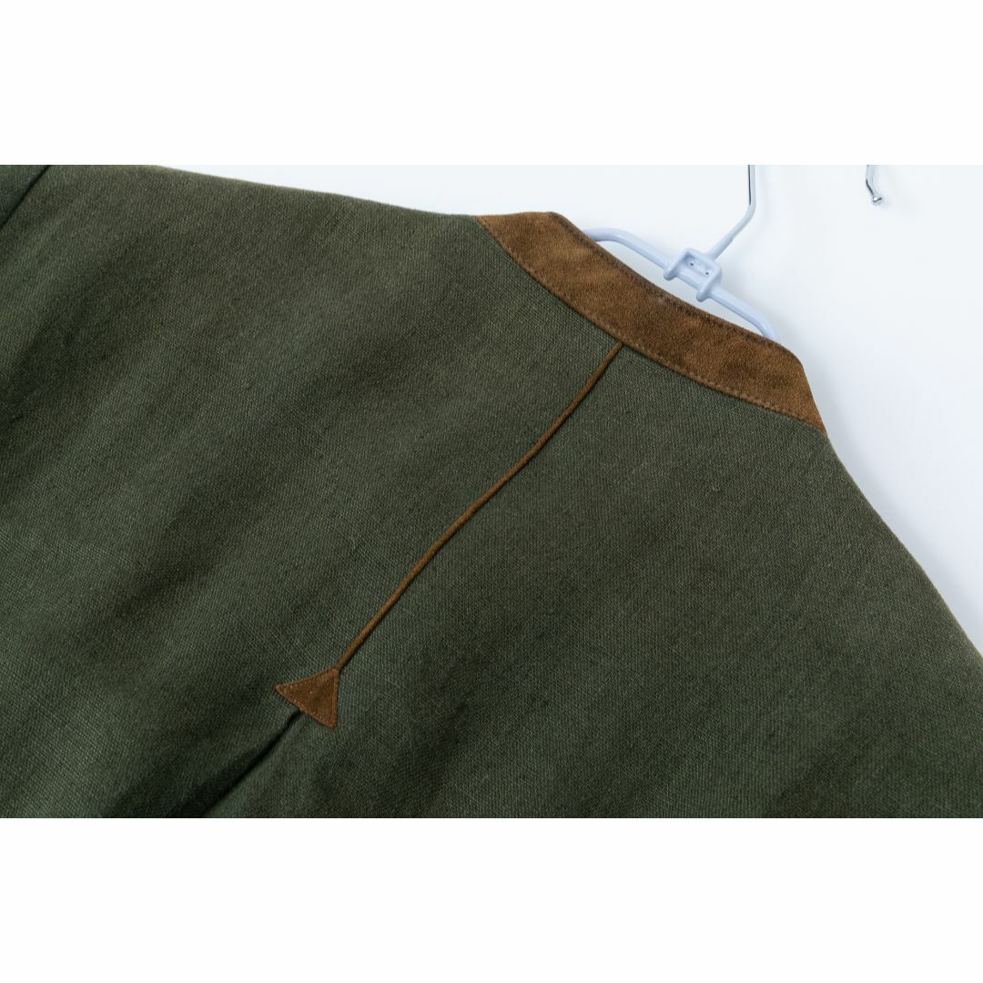 【美品】tofana リネン100% チロリアン ジャケット メンズ M~L メンズのジャケット/アウター(ノーカラージャケット)の商品写真