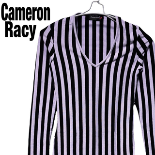 キャメロンレイシー(Cameron Racy)のCameron Racy キャメロンレイシー 長袖トップス ストライプ 派手 F(Tシャツ(長袖/七分))