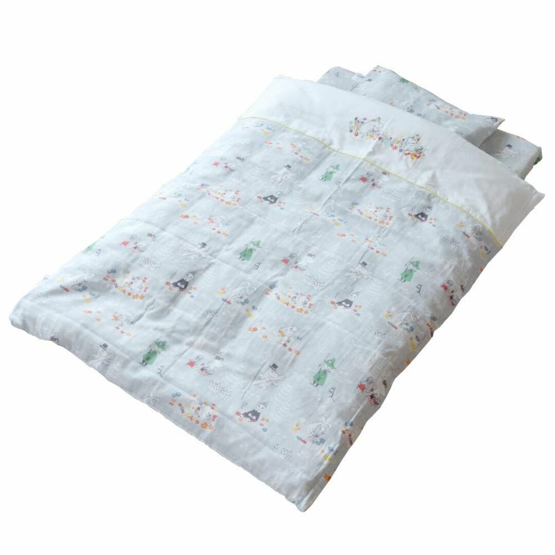 【色: ミスティグレー】baby.e-sleep(ベビーイースリープ) ムーミン キッズ/ベビー/マタニティの寝具/家具(ベビー布団)の商品写真