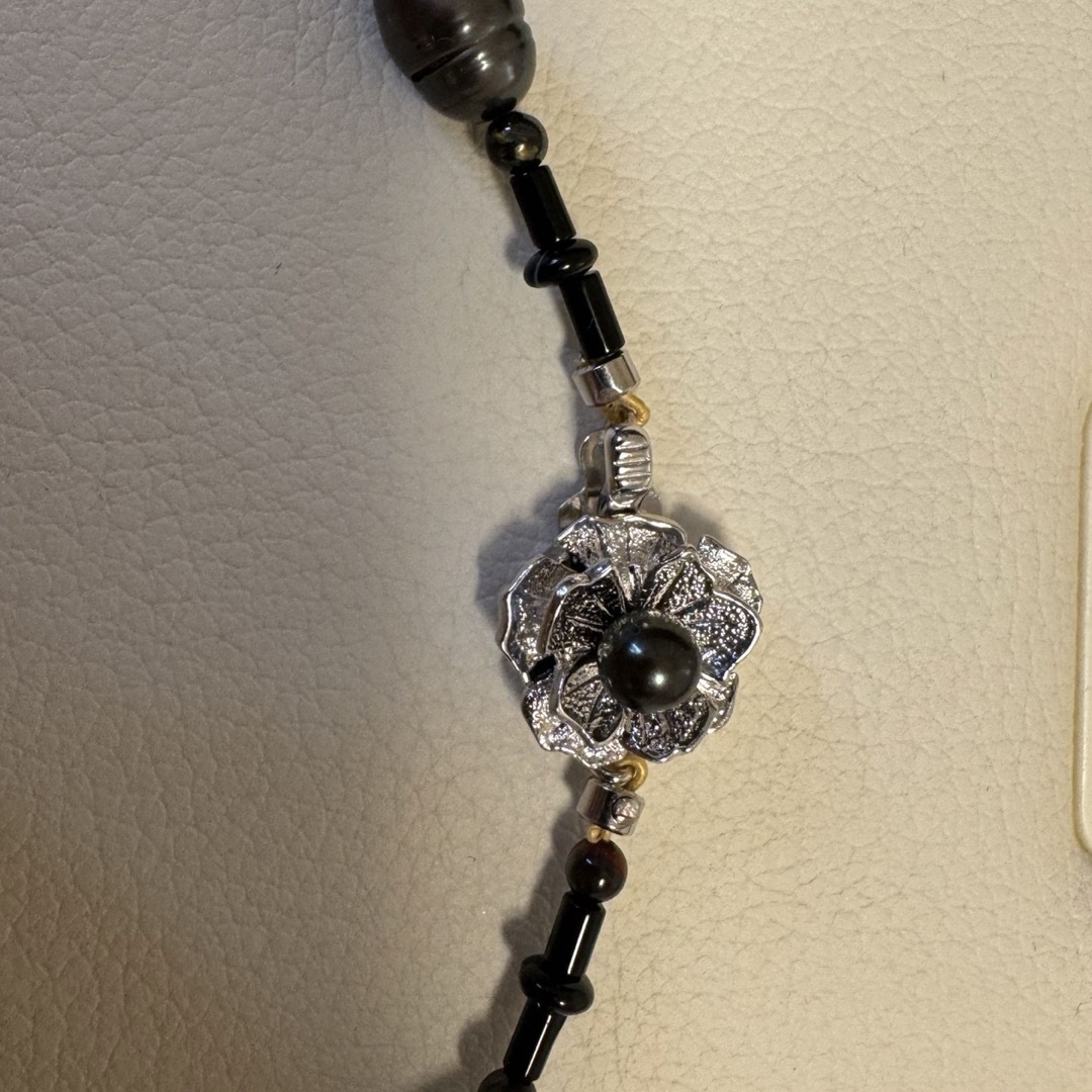 本珍珠 海水黒蝶真珠 ネックレス　 レディースのアクセサリー(ネックレス)の商品写真