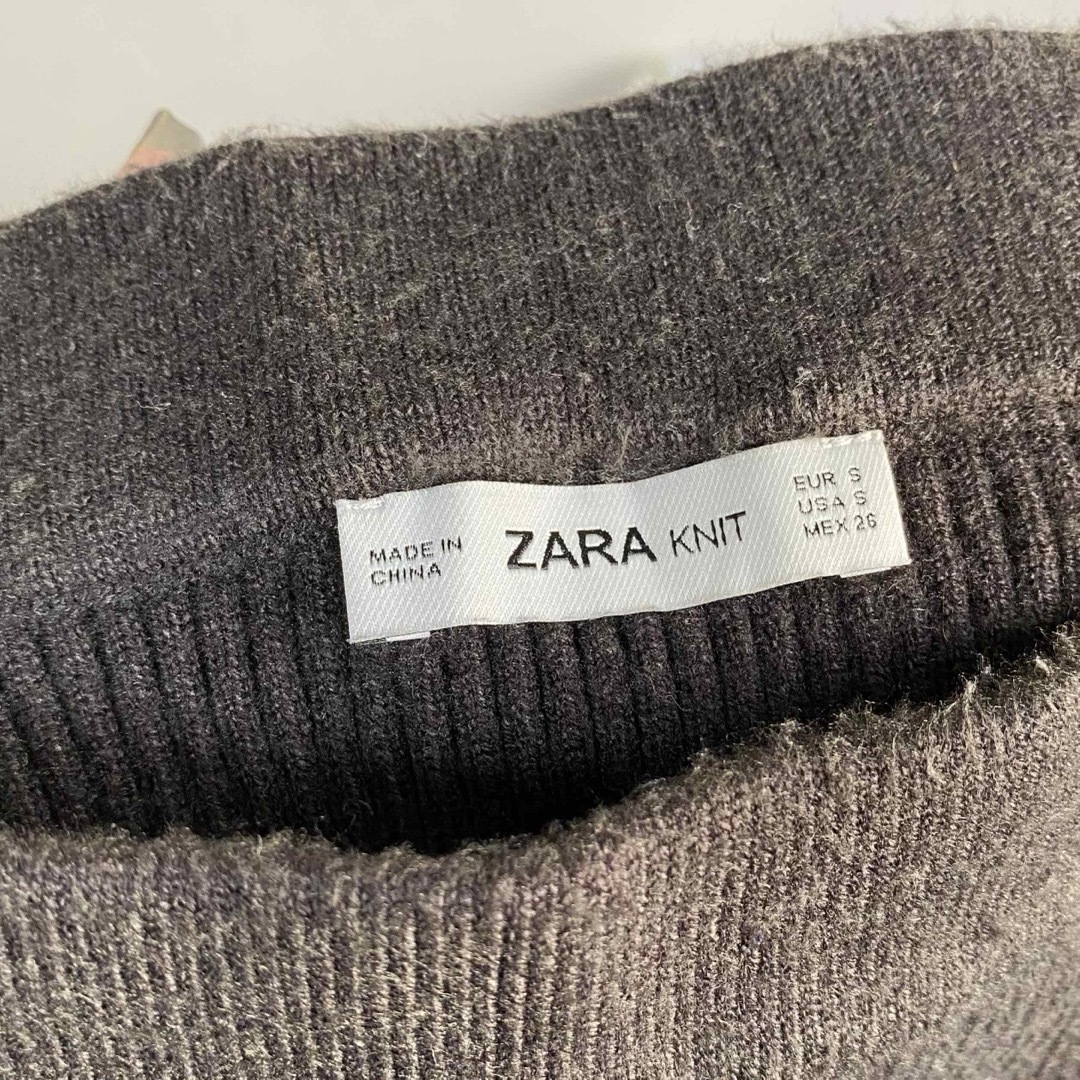 ZARA(ザラ)のZARA ニットスカート タイトスカート ブラウン レディースのスカート(ロングスカート)の商品写真