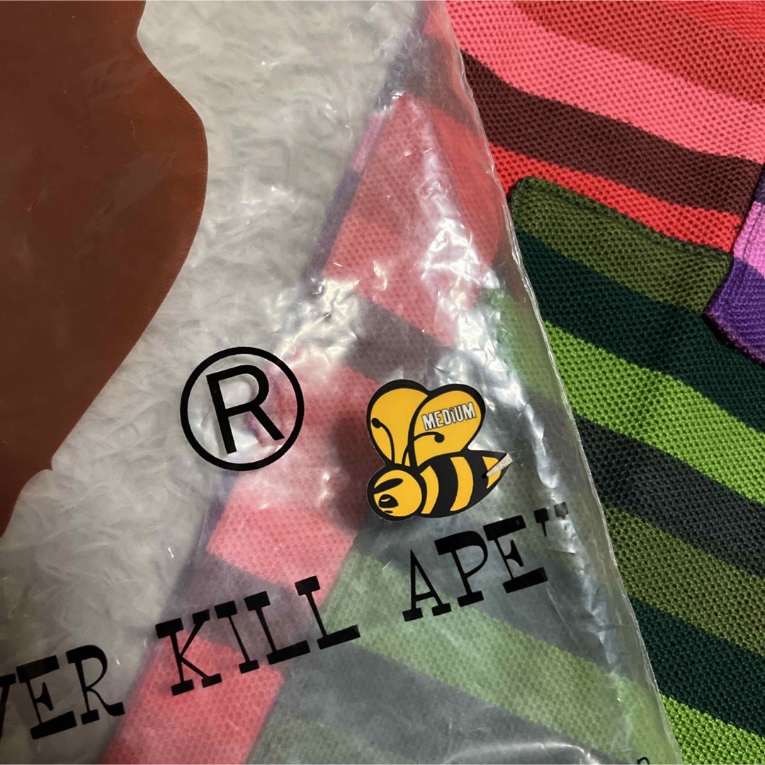 A BATHING APE(アベイシングエイプ)のAPE BAPE KAWS パッチワーク　ポロシャツ　tシャツ　multi m メンズのトップス(ポロシャツ)の商品写真