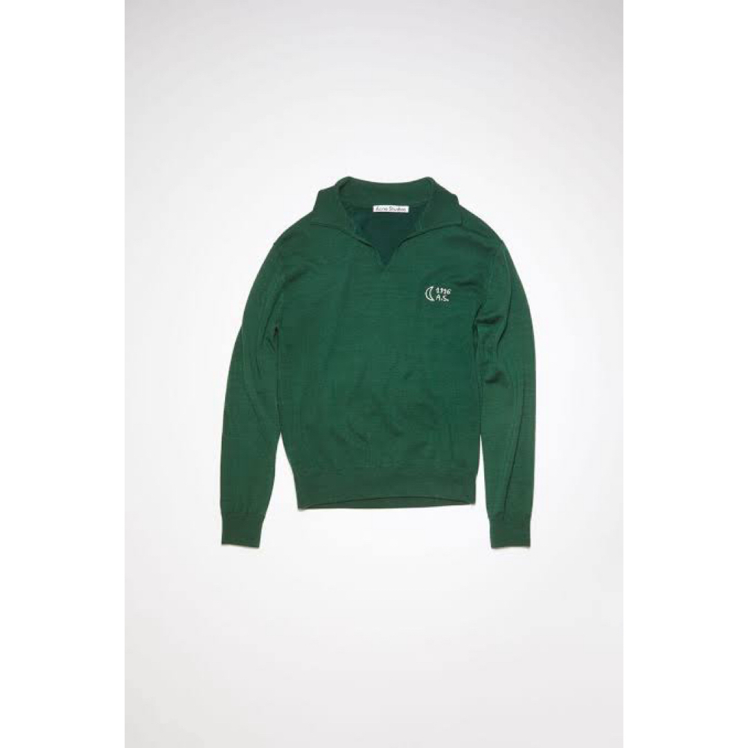 Acne Studios(アクネストゥディオズ)のacnestudios polo jumper forest green メンズのトップス(ニット/セーター)の商品写真