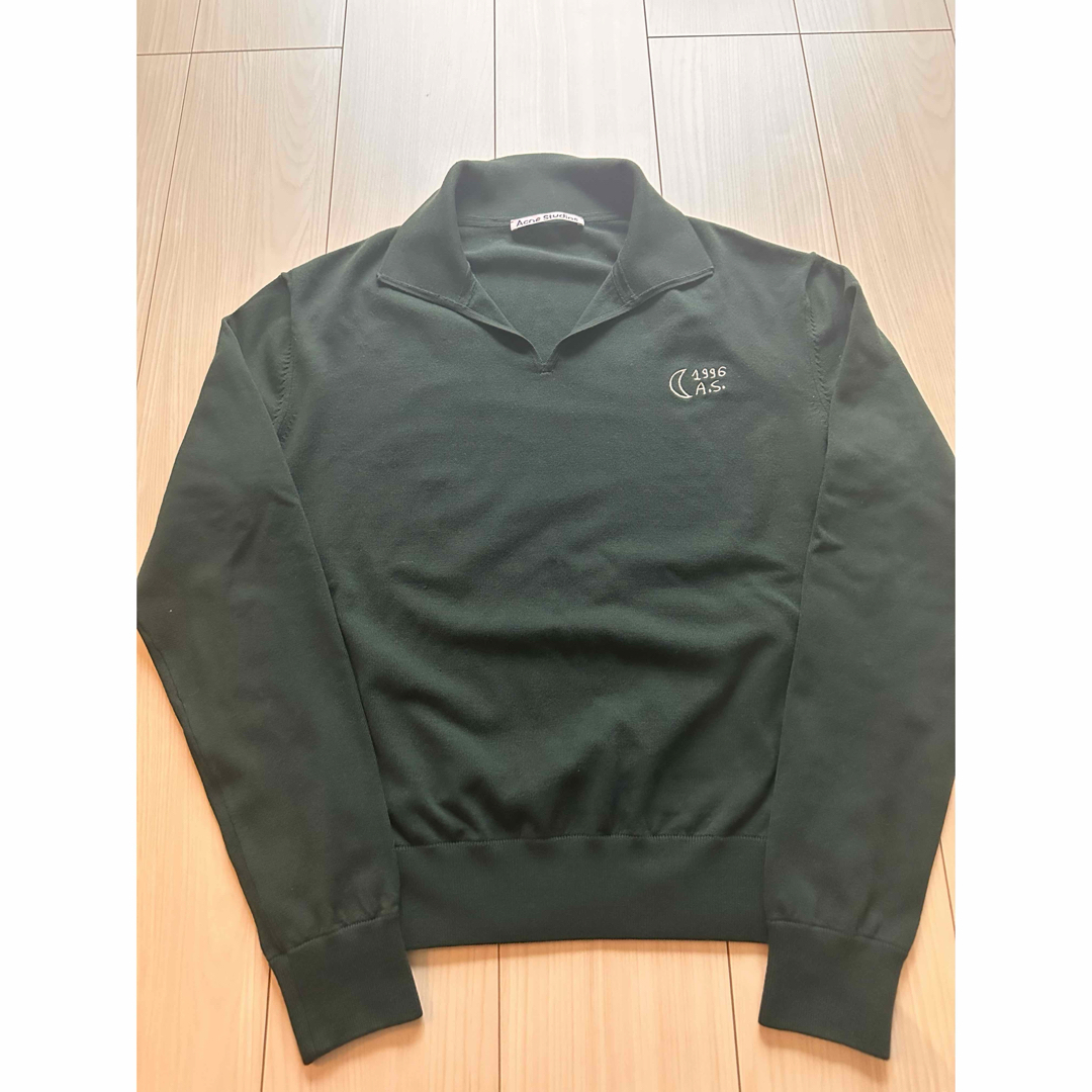 Acne Studios(アクネストゥディオズ)のacnestudios polo jumper forest green メンズのトップス(ニット/セーター)の商品写真