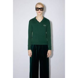 アクネストゥディオズ(Acne Studios)のacnestudios polo jumper forest green(ニット/セーター)