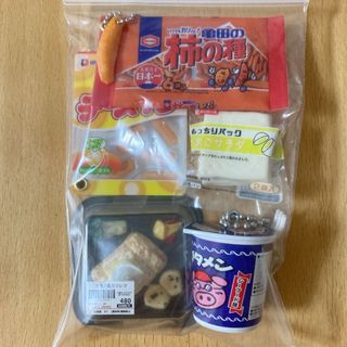 カプセルトイ 食品系 まとめ売り ５点セット ブタメン 柿の種 (その他)