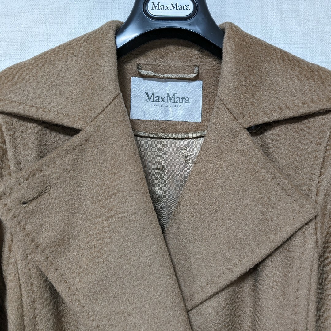 Max Mara(マックスマーラ)のマックスマーラ　コート　ピュアキャメル レディースのジャケット/アウター(ロングコート)の商品写真