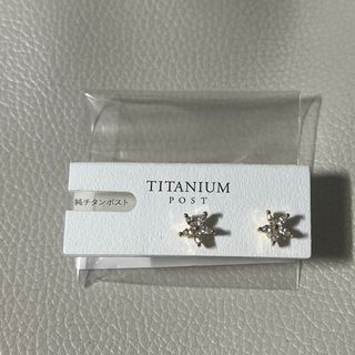 アネモネ(Ane Mone)の純チタンポスト　ピアス　花形　新品　TITANIUM POST noe(ピアス)