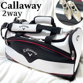 Callaway - 【Callaway】ゴルフ ボストンバッグ 白 2way仕様 ショルダー付