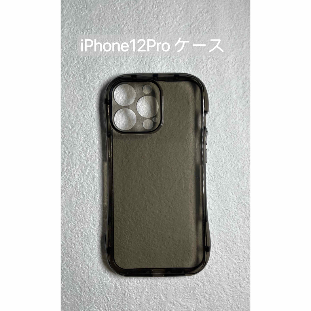 iPhone 12Proケース 高品質クリアブラック韓国人気耐衝撃 iface風 スマホ/家電/カメラのスマホアクセサリー(iPhoneケース)の商品写真