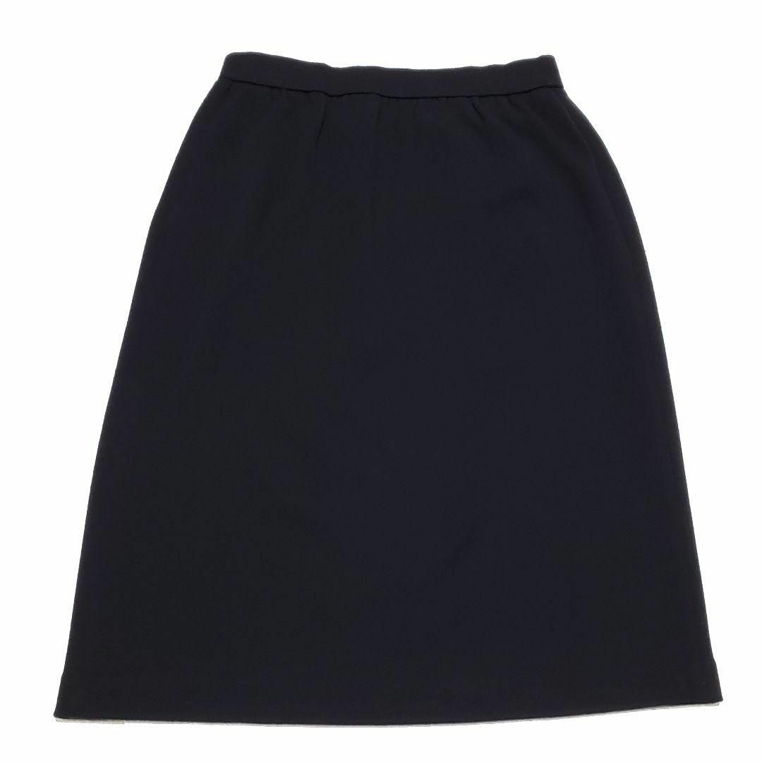 PISANO(ピサーノ)のピサーノ ブラック ウエストゴム ウール100% スカート サイズXL（約XLサ レディースのスカート(ひざ丈スカート)の商品写真