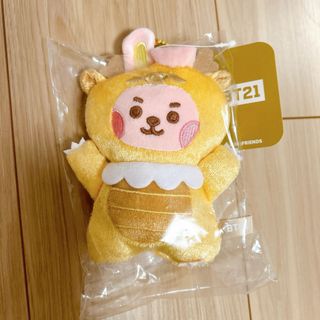 ビーティーイシビル(BT21)の新品未開封！BT21＊ベビードラゴンマスコット ゴールド COOKY(キャラクターグッズ)