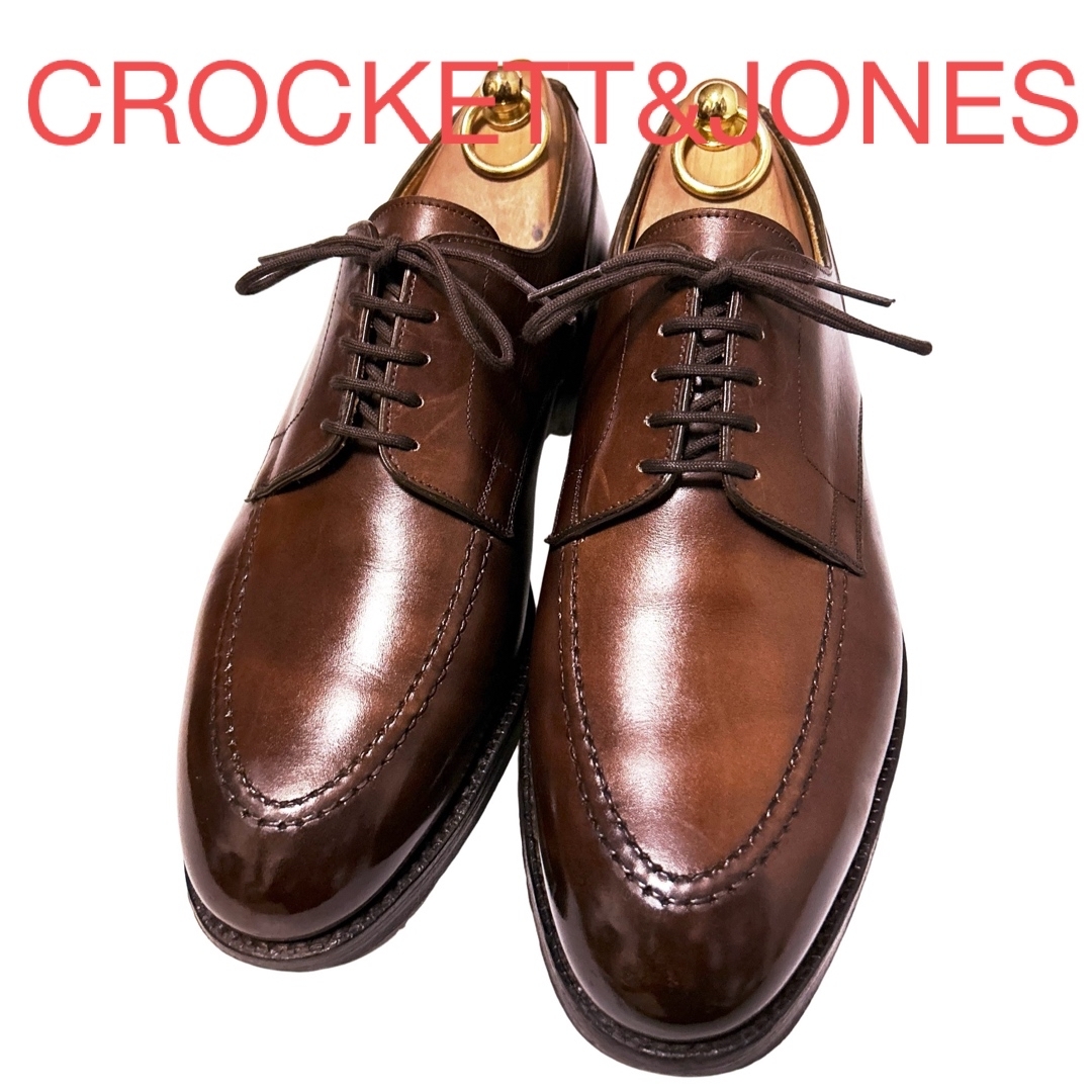 Crockett&Jones(クロケットアンドジョーンズ)の287.CROCKETT&JONES ONSLOW Uチップ 7E メンズの靴/シューズ(ドレス/ビジネス)の商品写真