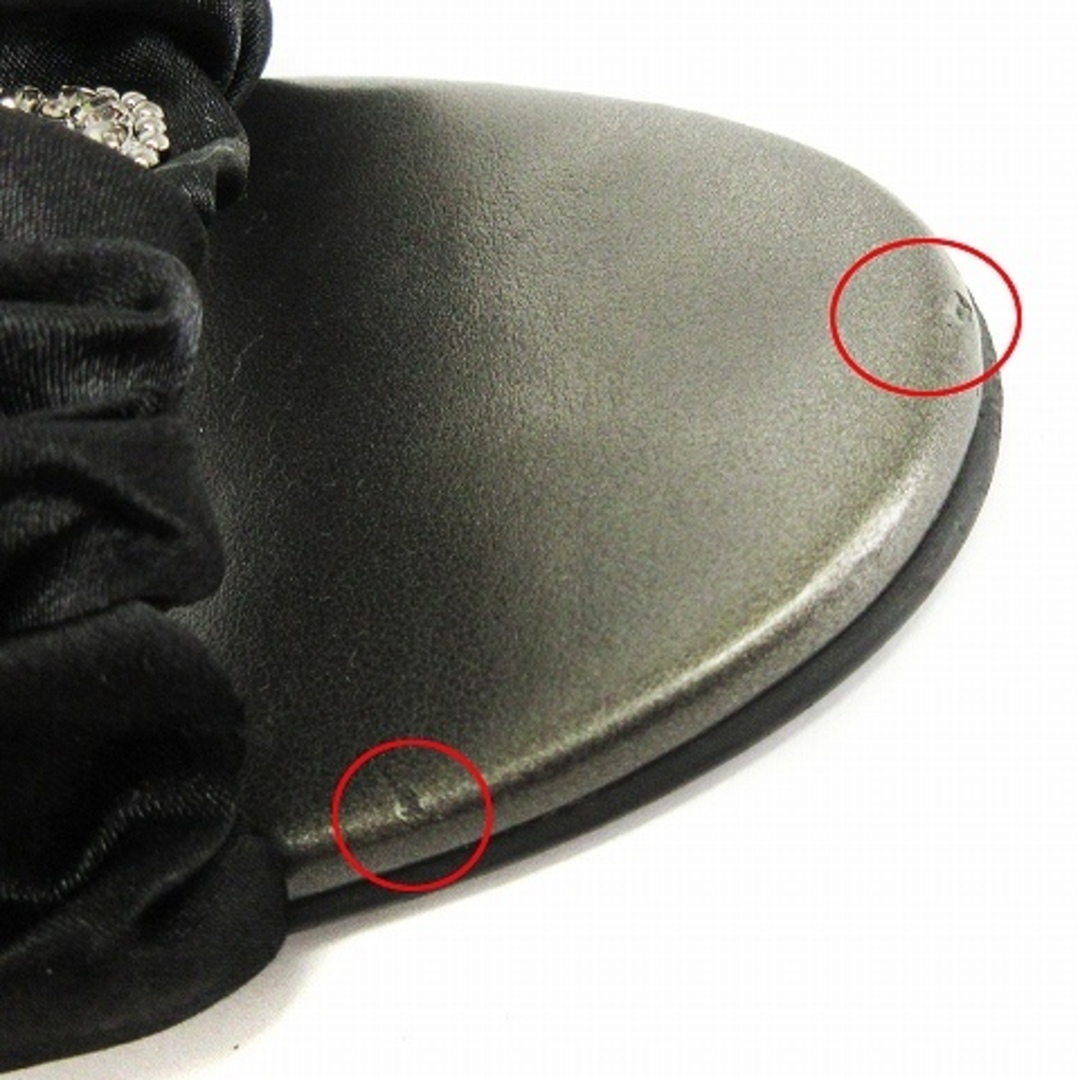 GRACE CONTINENTAL(グレースコンチネンタル)のグレースコンチネンタル ビジューハイヒール サンダル ブラック 37 ■002 レディースの靴/シューズ(サンダル)の商品写真