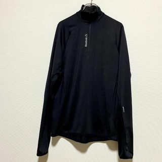 リーボック(Reebok)のアメリカ古着　リーボック　長袖Tシャツ　ロンT　ハーフジップ　トレーニングシャツ(ジャージ)