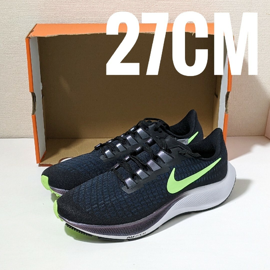 NIKE(ナイキ)の新品未使用 27cm Nike エアズーム ペガサス 37　bq9646 001 スポーツ/アウトドアのランニング(シューズ)の商品写真