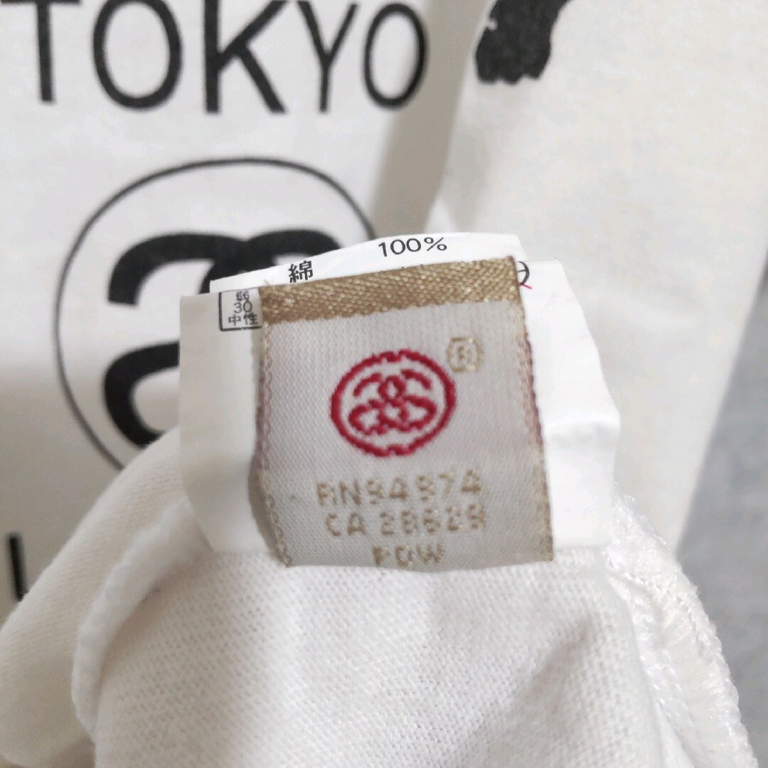 STUSSY(ステューシー)のSTUSSY ステューシー  半袖Tシャツ ホワイト M USA カリフォルニア メンズのトップス(Tシャツ/カットソー(半袖/袖なし))の商品写真