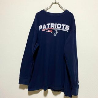 マジェスティック(Majestic)のアメリカ古着　NFL ニューイングランド・ペイトリオッツ　長袖　Tシャツ　ロンT(Tシャツ/カットソー(七分/長袖))