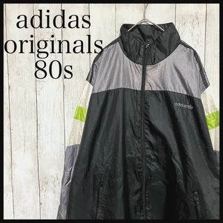 Originals（adidas） - アディダスオリジナルスナイロンジャケットワンポイント刺繍ロゴ80s Z1087