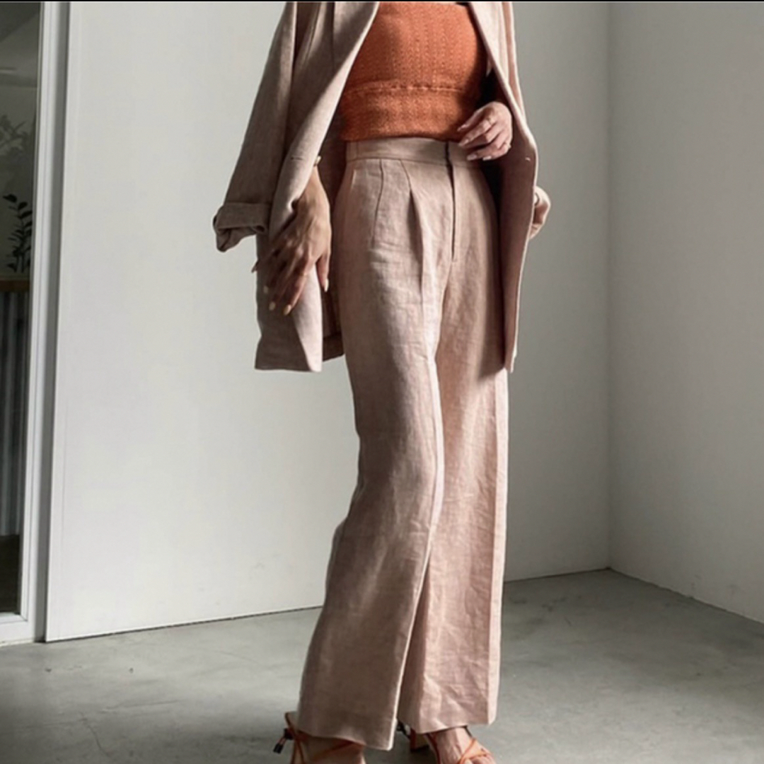 Ameri VINTAGE(アメリヴィンテージ)のRUSTIC LINEN PANTS Ameri レディースのパンツ(その他)の商品写真