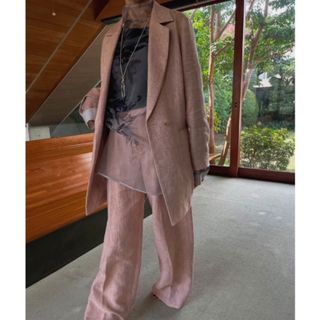 アメリヴィンテージ(Ameri VINTAGE)のAmeri VINTAGE 2022SS RUSTIC LINEN JACKET(テーラードジャケット)