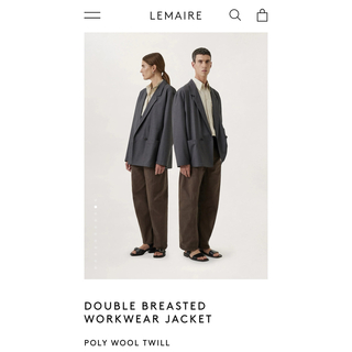 LEMAIRE - 新品LEMAIREルメール　ユニセックスジャケット　グレー