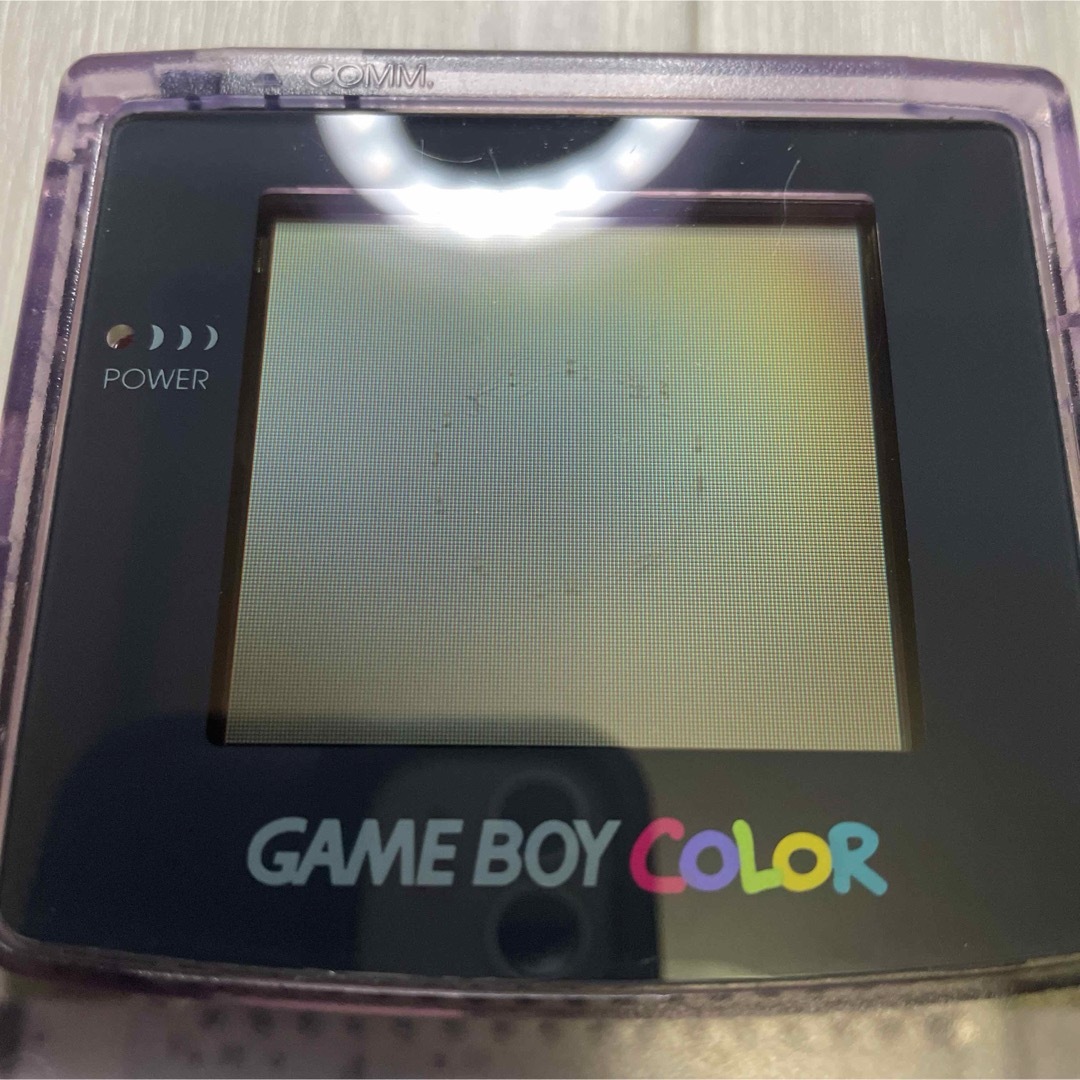 ゲームボーイ(ゲームボーイ)のゲームボーイカラー GAMEBOY COLOR クリアパープル エンタメ/ホビーのゲームソフト/ゲーム機本体(携帯用ゲーム機本体)の商品写真